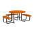Leisure Craft Expanded Metal 46" ADA Round Tables - Orange