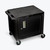 LUXOR Black AV Cart - 2 Shelf or Cabinet LUXOR Black AV Cart - 2 Shelf or Cabinet