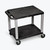 LUXOR Black Nickel AV Cart - 2 Shelf or Cabinet LUXOR Black Nickel AV Cart - 2 Shelf or Cabinet
