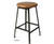 Industrial Shop Stools - Wood Seat - Non-Swivel Models