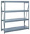 Lyon Bulk Storage Racks - 72 Inch Wide - Solid Steel Decking
