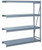 Lyon Bulk Storage Racks - 72 Inch Wide - Add-On Units - Solid Decking