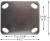 Material Flow Mold-On Rubber Iron Core Rigid Cushion Caster Plate