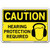 Vestil Caution Hearing Protection Required