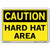 Vestil Caution Hard Hat Area