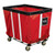 Permanent Liner Vinyl Basket Truck with Wire Base - 4 Bushel Red Permanent Liner Vinyl Basket Truck with Wire Base - 4 Bushel Red