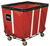 Permanent Liner Vinyl Basket Truck with Wire Base - 4 Bushel Red Permanent Liner Vinyl Basket Truck with Wire Base - 4 Bushel Red