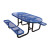 Leisure Craft Oval Expanded Metal Picnic Table Leisure Craft Oval Expanded Metal Picnic Table