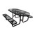 Leisure Craft Oval Expanded Metal Picnic Table