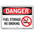 Vestil Danger Fuel Storage No Smoking