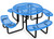 Leisure Craft T46ROP Blue Expanded Metal 46" Round Tables Leisure Craft T46ROP Blue Expanded Metal 46" Round Tables