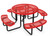 Leisure Craft T46ROP Red Expanded Metal 46" Round Tables Leisure Craft T46ROP Red Expanded Metal 46" Round Tables