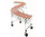 Heavy Duty Accordion Wheel Conveyors - 30 Inch Widths - Red Nylon Wheels