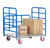 Little Giant DRB-3048-6PY Double End Rack Platform Truck with Side Rack