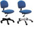 Fabric Office Desk Height Chairs