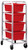 Quantum Mobile Tub Racks in Red