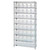 Quantum Wire Shelving & Clear-View Store-More Shelf Bins, Model WR9-202CL