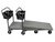 R&W Rogers FB-N2448PW Nesting and Non-Nesting Flatbed Carts - 1