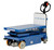 Vestil CART-1500D-DC-CTD  Steel Powered Drive and Powered Lift Hydraulic Double Scissor Cart 