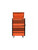 Extreme Tools DX4110CR-ORBK (41" Top Chest & Roller Cabinet Combination) Orange w/Black Drawer Pulls