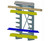 Jarke SPG Quiktree Light-Medium Duty Cantilever Racks - Complete Units - 3