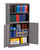 Tennsco Storage Cabinet Bookcase Combination Model No. BCD18-72