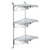 Quantum Post Wall Mount Cantilever Units 3 Tier Gray Epoxy