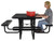 Square Steel Mesh Picnic Table 46" Length Black