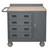 Durham 36 Inch Wide Mobile Cabinet with Drawer Lockable Storage Compartment Model No. 2211A-TH-LU-95