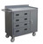 Durham 36 Inch Wide Mobile Cabinet with Drawer Lockable Storage Compartment Model No. 2211A-LU-95