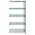 Quantum Genuine Wire Shelving Proform Green Epoxy Add-On Kit - 5 Shelves 86 Inch High Quantum Genuine Wire Shelving Proform Green Epoxy Add-On Kit - 5 Shelves 86 Inch High