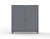 Strong Hold 36 Inch Deep Industrial Cabinet 66-364 size (Dusty Gray)