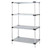 Quantum Galvanized Steel Solid Shelving Starter Kits - 4 Shelves 86 Inch High