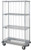 Quantum Dolly Base 3 Sided 4 Shelf Wire Enclosure Cart  MD1836C46RE Quantum Dolly Base 3 Sided 4 Shelf Wire Enclosure Cart  MD1836C46RE