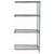 Quantum Genuine Wire Shelving Proform Green Epoxy Add-On Kit - 4 Shelves 74 Inch High