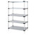 Quantum Galvanized Steel Solid Shelving Starter Kits - 5 Shelves 74 Inch High Quantum Galvanized Steel Solid Shelving Starter Kits - 5 Shelves 74 Inch High