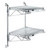 Quantum Post Wall Mount Cantilever Units 2 Tier Chrome