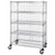 Quantum Chrome 3 Sided 5 Shelf Enclosure Cart with Panels