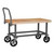Durham Adjustable Height Platform Truck with Wood Deck
