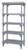 Quantum Millenia 5-Tier Vented Shelving Unit 24" Wide x 50" High