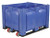 Solid MACX Container with Drop Gate and Casters