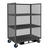 Durham 3 Sided Mesh Truck with 3 Shelves and Forklift Pockets