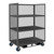 Durham 3 Sided Mesh Truck with 3 Shelves and Forklift Pockets