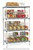 MetroMax Q Industrial Plastic Shelving 4-Shelf Can Rack Unit