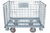 Material Flow 40 x 48 Wire Mesh Containers with Casters - 2" x 2" Mesh