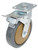 Model CST-KSM-8X2MR-SWTB Swivel Rubber Casters with Total Brake