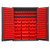 Durham 14 Gauge Cabinet with 227 Bins and No Legs SSC-227-NL-1795 | Material Flow Red Standard