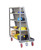 Little Giant AFPBS2436-6PYFL Mobile Pegboard with Back Shelf Storage