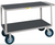 Little Giant GF-2436-9PM Flush-Handle Instrument Cart - Non-Slip Vinyl Shelf Surfaces
