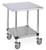 Metro Lab Table with Stainless Island Top and Solid HD Shelf Model No. LTSM30IS (casters ordered separately)